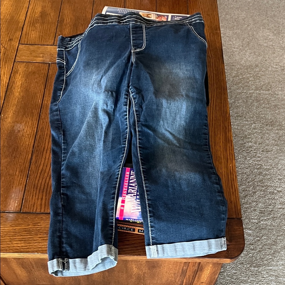 Maurices Dark Blue Ankle Jeans